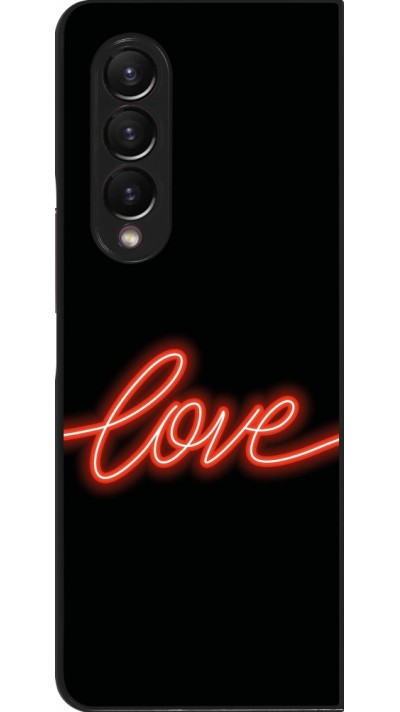 Samsung Galaxy Z Fold4 Case Hülle - Valentine 2023 neon love