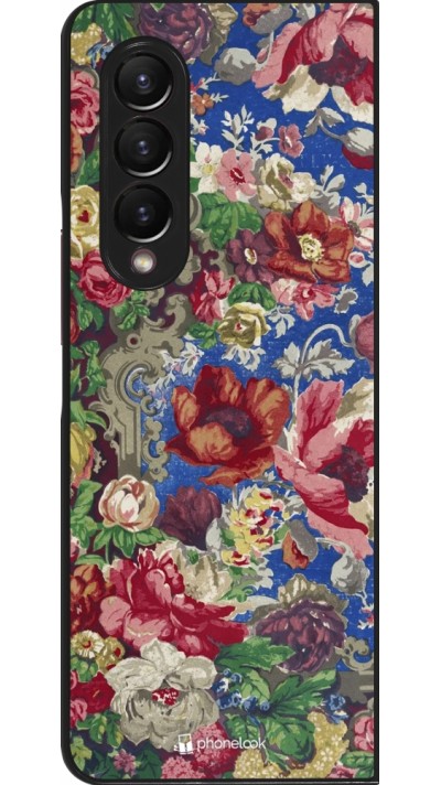 Samsung Galaxy Z Fold4 Case Hülle - Vintage Art Flowers
