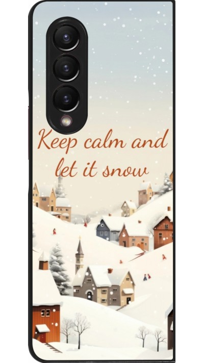 Samsung Galaxy Z Fold4 Case Hülle - Winter 25 Winter Keep calm and let it snow