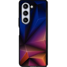Samsung Galaxy Z Fold5 Case Hülle - Silikon schwarz Abstract Triangles 