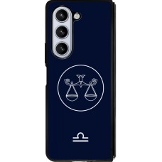Samsung Galaxy Z Fold5 Case Hülle - Silikon schwarz Astrologie Waage