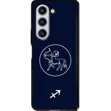 Samsung Galaxy Z Fold5 Case Hülle - Silikon schwarz Astrologie Schütze