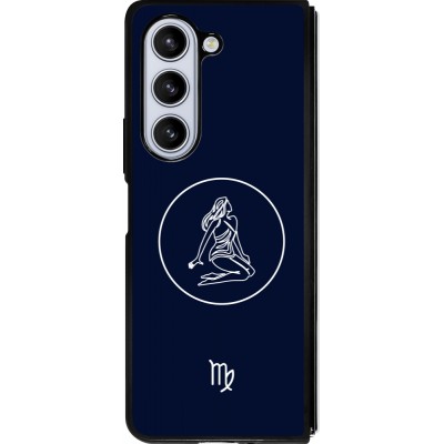 Samsung Galaxy Z Fold5 Case Hülle - Silikon schwarz Astrologie Jungfrau
