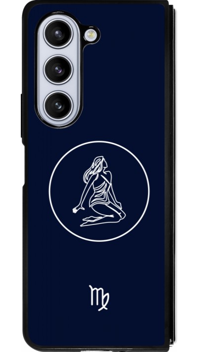 Samsung Galaxy Z Fold5 Case Hülle - Silikon schwarz Astrologie Jungfrau