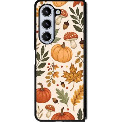 Samsung Galaxy Z Fold5 Case Hülle - Silikon schwarz Autumn 25 Autumn pattern