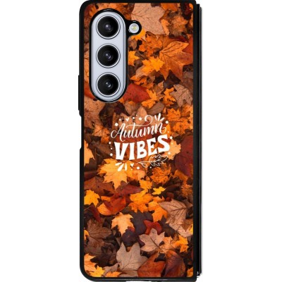Samsung Galaxy Z Fold5 Case Hülle - Silikon schwarz Autumn 25 Autumn vibes