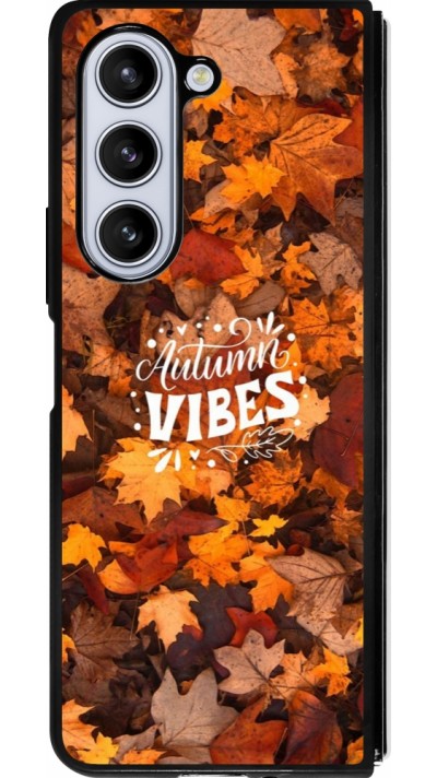 Samsung Galaxy Z Fold5 Case Hülle - Silikon schwarz Autumn 25 Autumn vibes