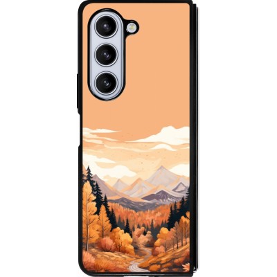 Samsung Galaxy Z Fold5 Case Hülle - Silikon schwarz Autumn 25 Mountains