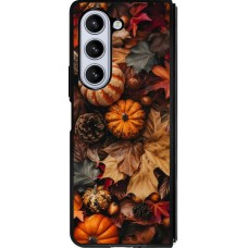 Samsung Galaxy Z Fold5 Case Hülle - Silikon schwarz Autumn 25 Pumpkin