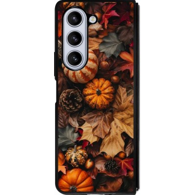 Samsung Galaxy Z Fold5 Case Hülle - Silikon schwarz Autumn 25 Pumpkin