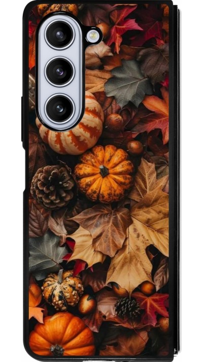 Samsung Galaxy Z Fold5 Case Hülle - Silikon schwarz Autumn 25 Pumpkin