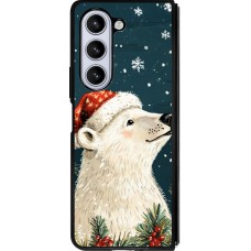 Samsung Galaxy Z Fold5 Case Hülle - Silikon schwarz Christmas 25 Bear