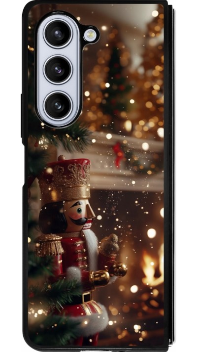 Samsung Galaxy Z Fold5 Case Hülle - Silikon schwarz Christmas 25 Xmas Nutcracker