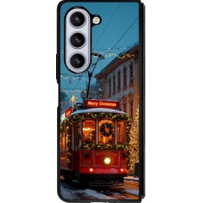 Samsung Galaxy Z Fold5 Case Hülle - Silikon schwarz Christmas 25 Xmas Train