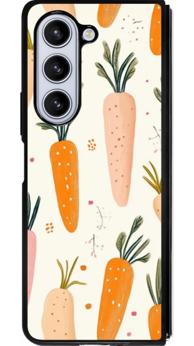 Samsung Galaxy Z Fold5 Case Hülle - Silikon schwarz Easter 2026 Illustration carrots
