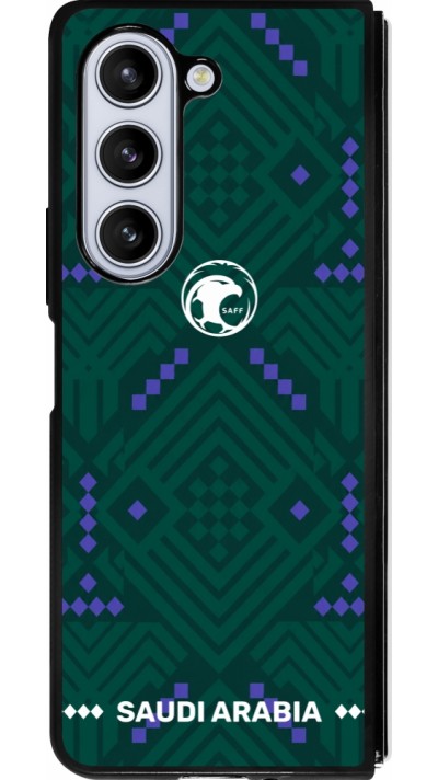 Samsung Galaxy Z Fold5 Case Hülle - Silikon schwarz Saudi Arabien 2026 personalisierbares Fussballtrikot
