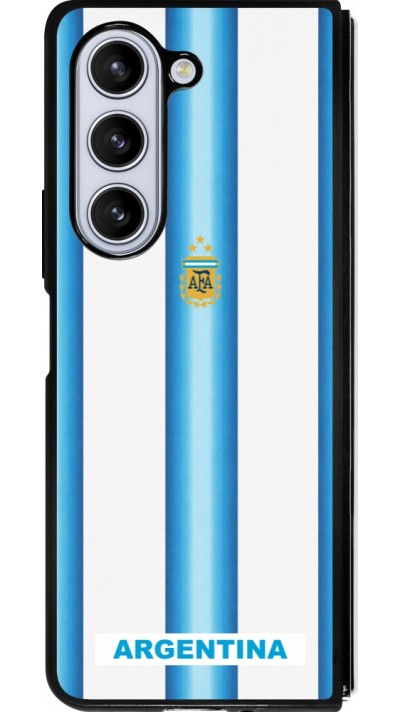 Samsung Galaxy Z Fold5 Case Hülle - Silikon schwarz Argentinien 2026 personalisierbares Fussballtrikot
