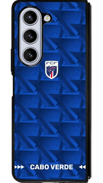 Samsung Galaxy Z Fold5 Case Hülle - Silikon schwarz Kap Verde 2026 personalisierbares Fussballtrikot