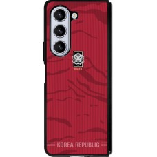 Samsung Galaxy Z Fold5 Case Hülle - Silikon schwarz Südkorea 2026 personalisierbares Fussballtrikot