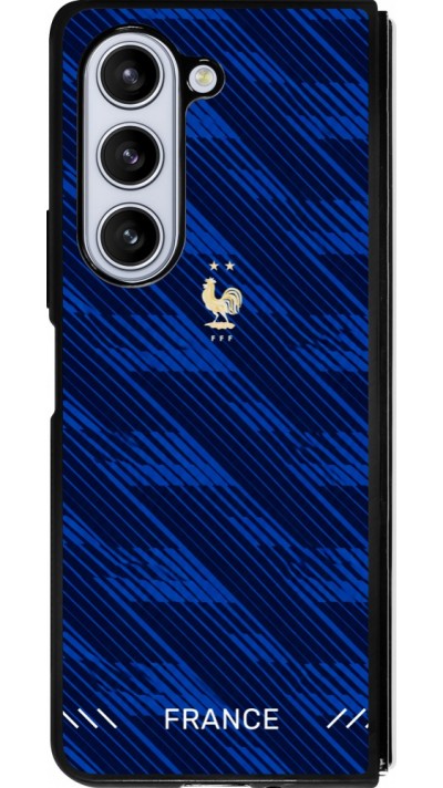 Samsung Galaxy Z Fold5 Case Hülle - Silikon schwarz Frankreich 2026 personalisierbares Fussballtrikot