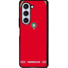 Samsung Galaxy Z Fold5 Case Hülle - Silikon schwarz Marokko 2026 personalisierbares Fussballtrikot