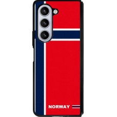 Samsung Galaxy Z Fold5 Case Hülle - Silikon schwarz Norwegen 2026 personalisierbares Fussballtrikot