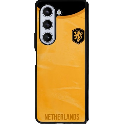 Samsung Galaxy Z Fold5 Case Hülle - Silikon schwarz Holland 2022 personalisierbares Fußballtrikot