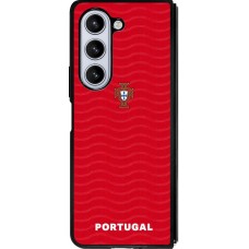 Samsung Galaxy Z Fold5 Case Hülle - Silikon schwarz Portugal 2026 personalisierbares Fussballtrikot