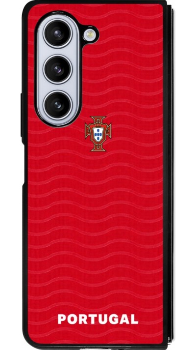 Samsung Galaxy Z Fold5 Case Hülle - Silikon schwarz Portugal 2026 personalisierbares Fussballtrikot