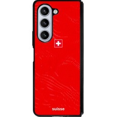 Samsung Galaxy Z Fold5 Case Hülle - Silikon schwarz Schweiz 2026 personalisierbares Fussballtrikot