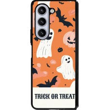 Samsung Galaxy Z Fold5 Case Hülle - Silikon schwarz Halloween 2025 Trick treat