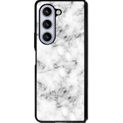 Samsung Galaxy Z Fold5 Case Hülle - Silikon schwarz Marble 01