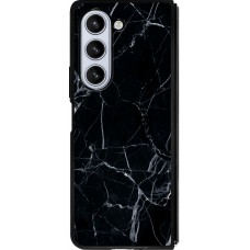 Samsung Galaxy Z Fold5 Case Hülle - Silikon schwarz Marble Black 01