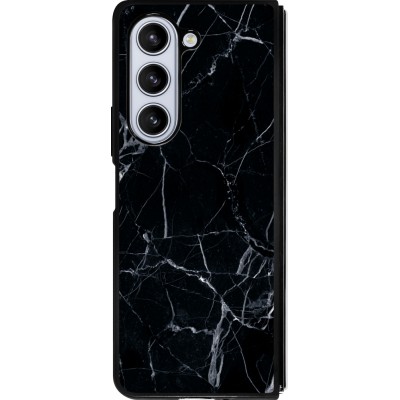 Samsung Galaxy Z Fold5 Case Hülle - Silikon schwarz Marble Black 01