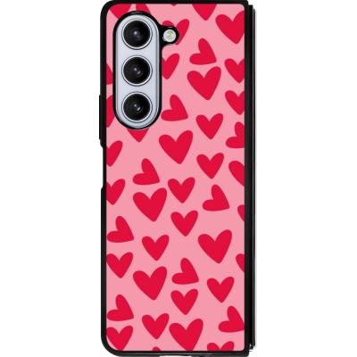 Samsung Galaxy Z Fold5 Case Hülle - Silikon schwarz Mom 2024 kleine Herzen