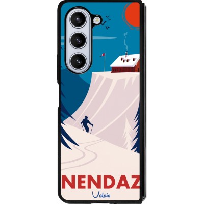 Samsung Galaxy Z Fold5 Case Hülle - Silikon schwarz Nendaz Cabane Ski