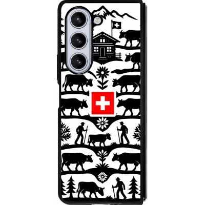 Samsung Galaxy Z Fold5 Case Hülle - Silikon schwarz Poya Schweiz 3
