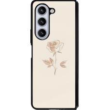 Samsung Galaxy Z Fold5 Case Hülle - Silikon schwarz Rosa Sand Minimalistisch