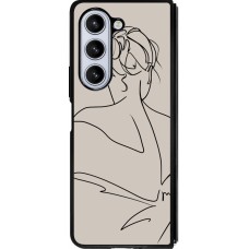 Samsung Galaxy Z Fold5 Case Hülle - Silikon schwarz Salnikova 05