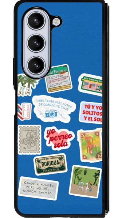 Coque Samsung Galaxy Z Fold5 - Silicone rigide noir Seals of the Dominican Republic DTMF