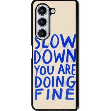 Samsung Galaxy Z Fold5 Case Hülle - Silikon schwarz Slow down 2026