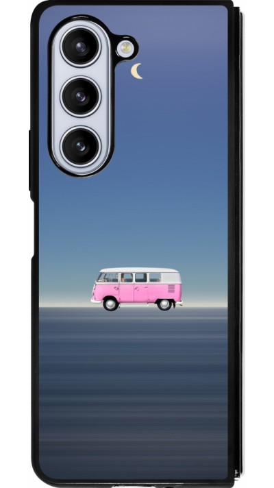 Samsung Galaxy Z Fold5 Case Hülle - Silikon schwarz Spring 23 pink bus