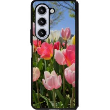 Samsung Galaxy Z Fold5 Case Hülle - Silikon schwarz Tulips Spring 2026