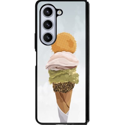 Samsung Galaxy Z Fold5 Case Hülle - Silikon schwarz Summer 2025 Cornet