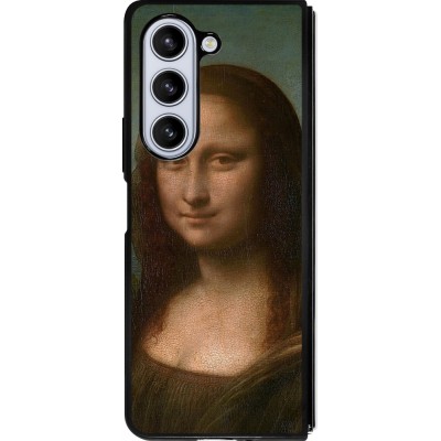 Samsung Galaxy Z Fold5 Case Hülle - Silikon schwarz Kunstbild - Mona Lisa - Leonardo de Vinci