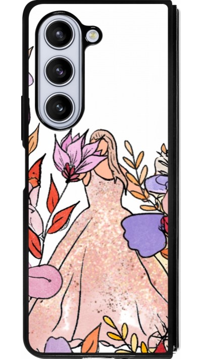 Samsung Galaxy Z Fold5 Case Hülle - Silikon schwarz Taylor Swift Sketch - White
