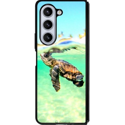 Samsung Galaxy Z Fold5 Case Hülle - Silikon schwarz Turtle Underwater