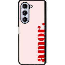 Samsung Galaxy Z Fold5 Case Hülle - Silikon schwarz Valentine 2024 amor