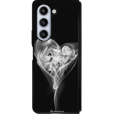 Samsung Galaxy Z Fold5 Case Hülle - Silikon schwarz Valentine 2022 Black Smoke