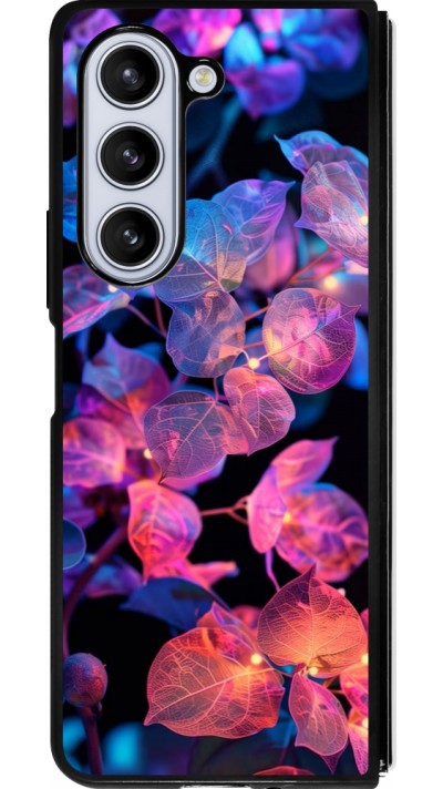 Coque Samsung Galaxy Z Fold5 - Silicone rigide noir Artificial vegetation 2025